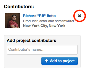 Remove a contributor