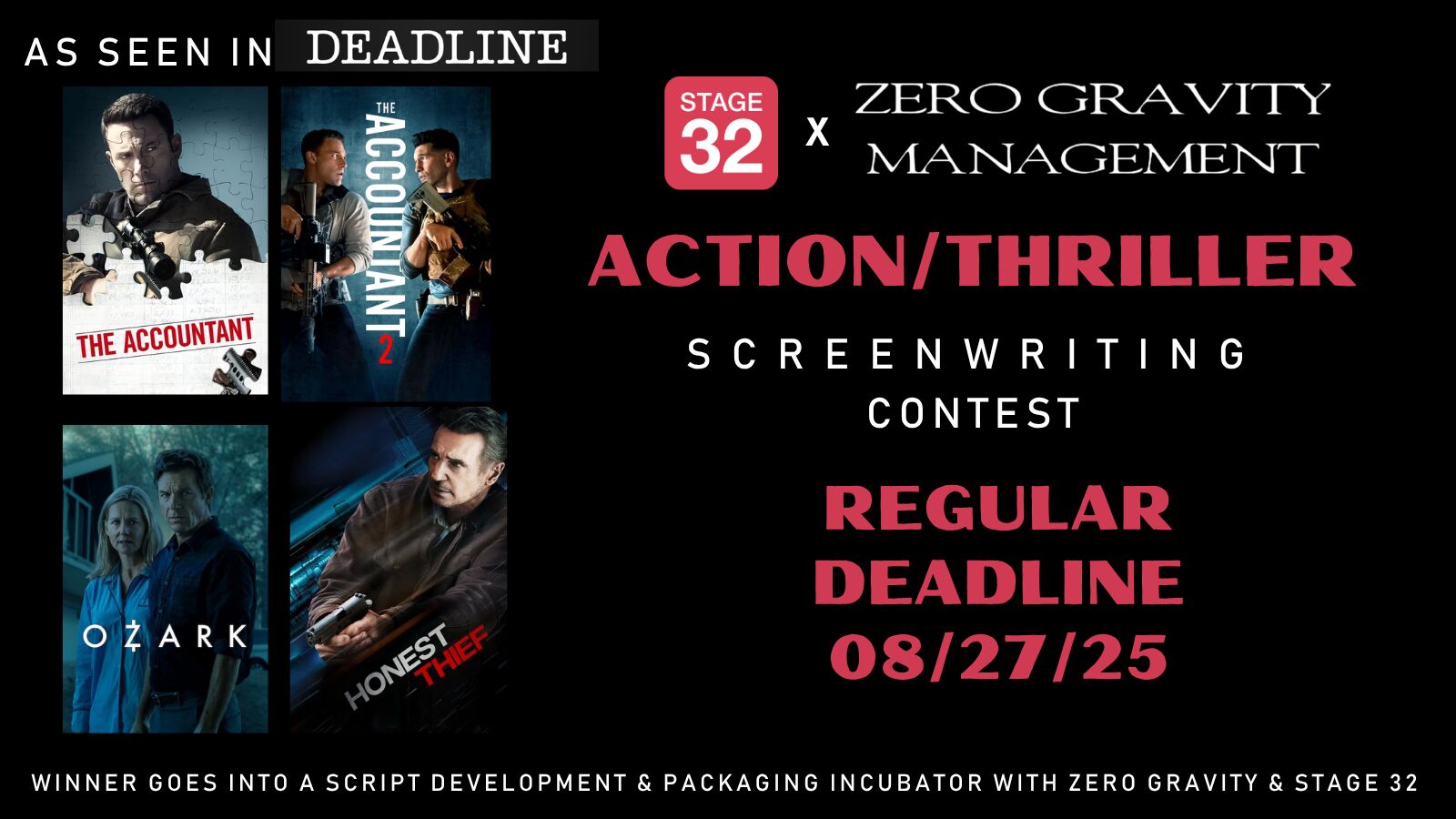 5th Annual Action/Thriller Screenwriting Contest Regular