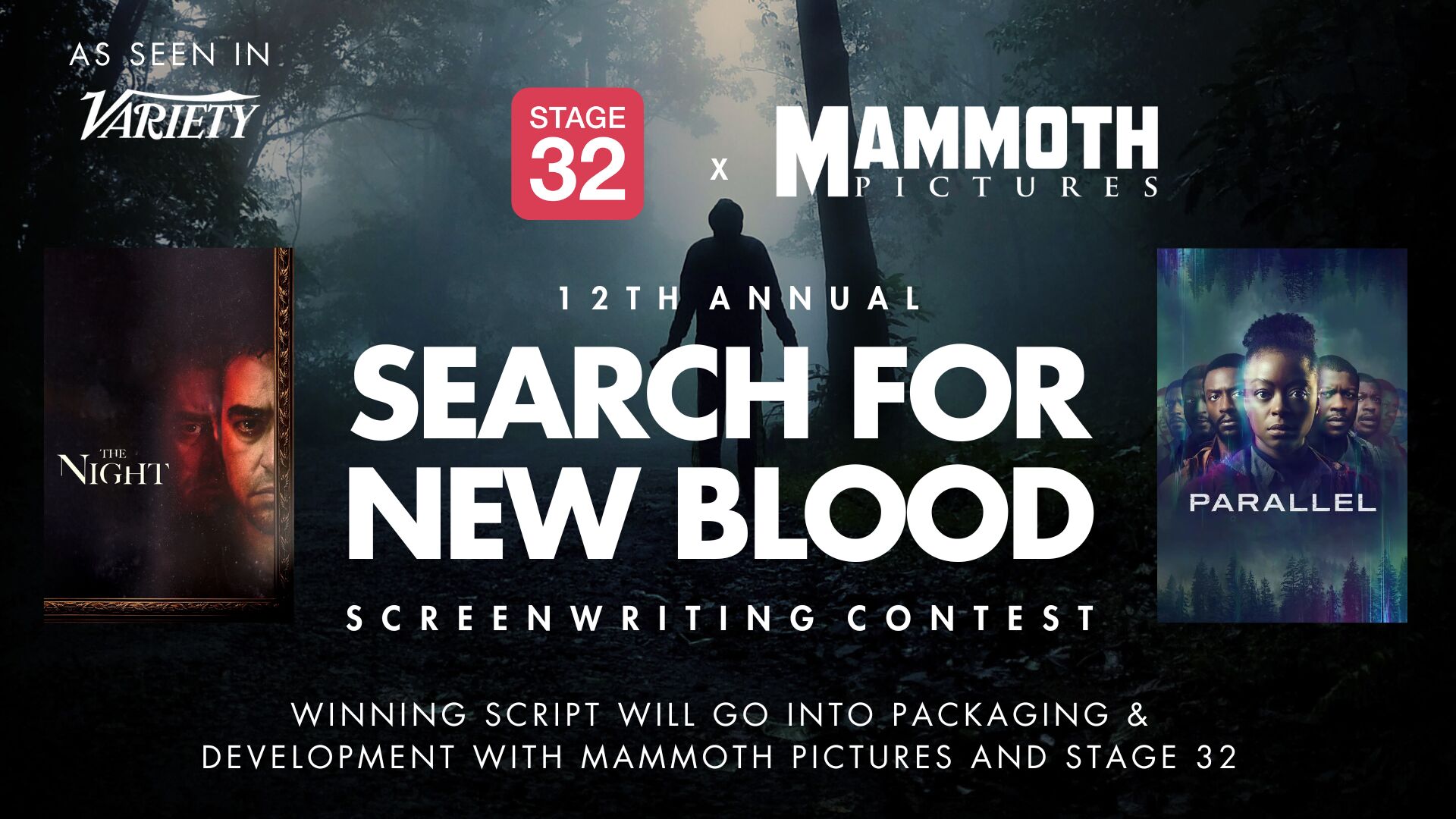 Stage 32 + Mammoth Pictures Search for New Blood Screenwriting Contest	