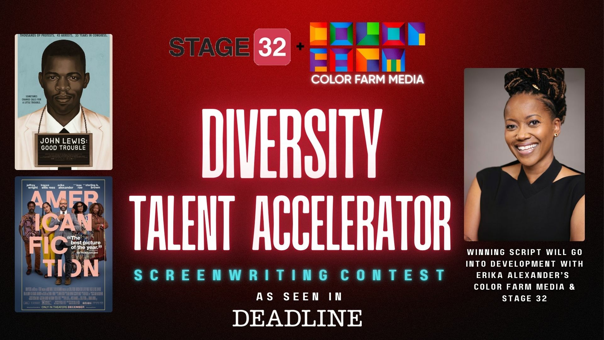 Stage 32 + Color Farm Media Diversity Talent Accelerator Screenwriting Contest