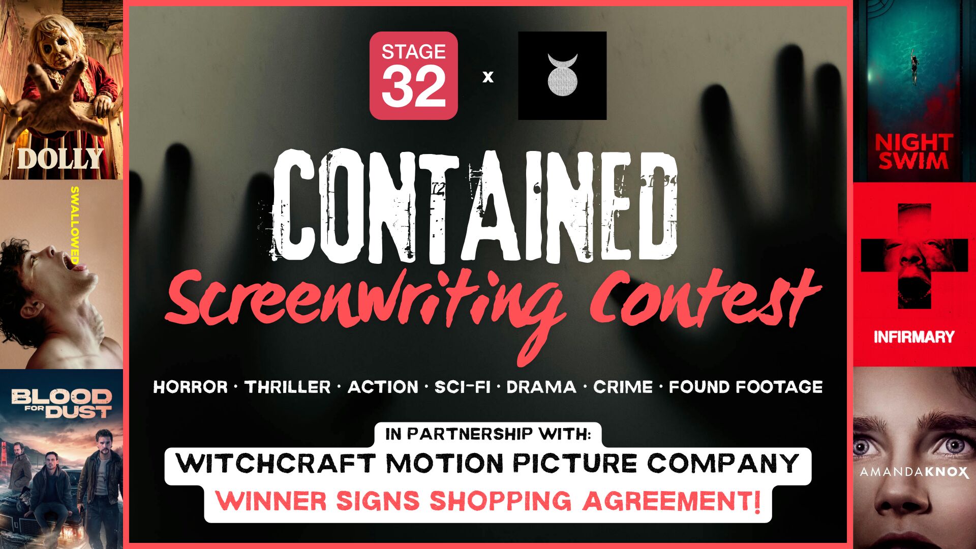 Stage 32 x Witchcraft Motion Picture Company Contained Genre Screenwriting Contest