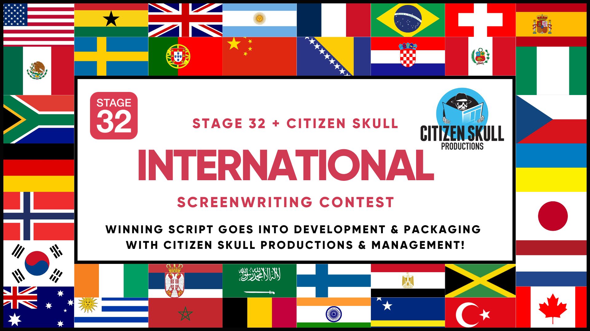 Stage 32 x Citizen Skull Productions International Screenwriting Contest