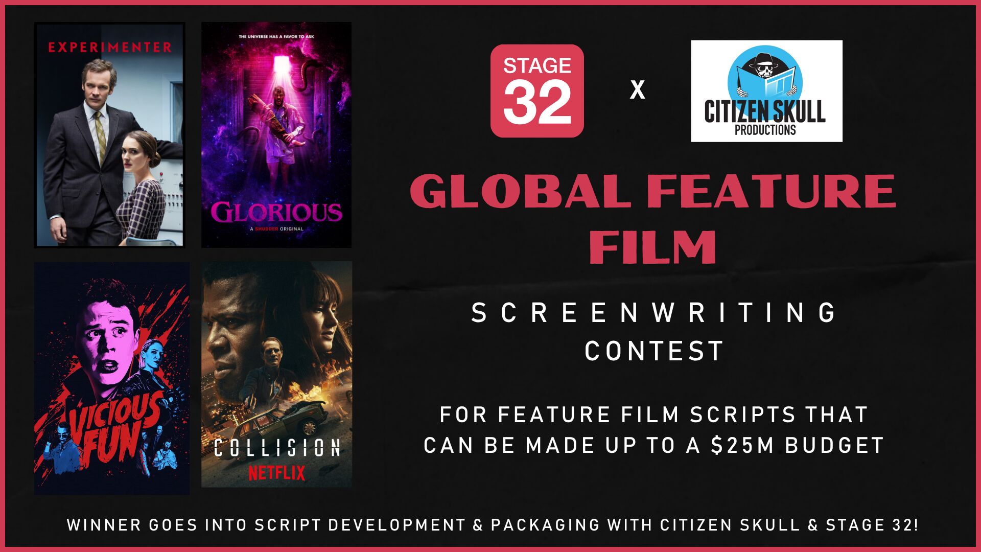 Stage 32 x Citizen Skull Productions Global Feature Film Screenwriting Contest