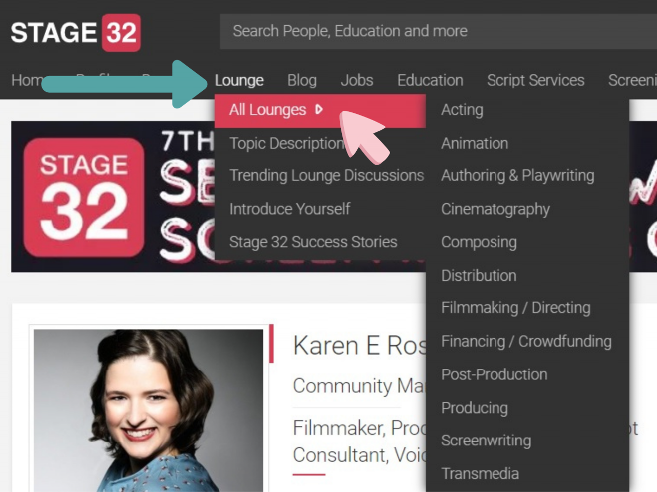 5 Ways to Explore  Network in the Stage 32 Lounges