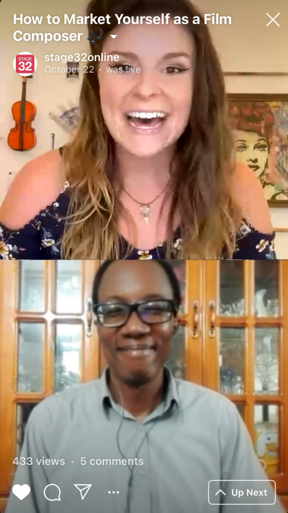 Instagram Live Series How to Market Yourself as a Film Composer  Mastering the ComposerDirector Relationship