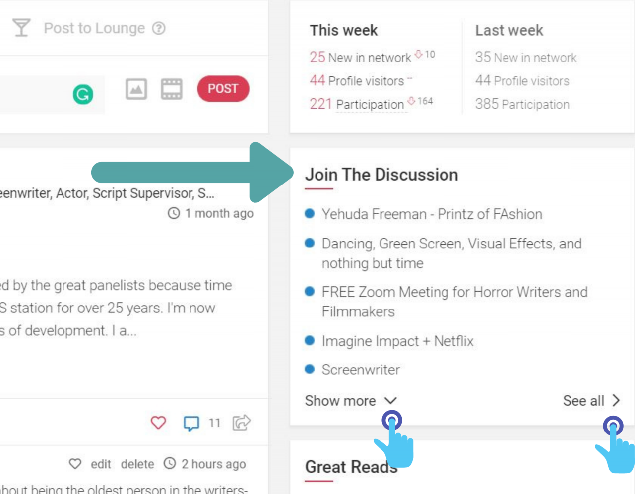5 Ways to Explore  Network in the Stage 32 Lounges