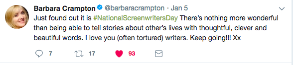 Our National Screenwriters Day Panel Video is LIVE