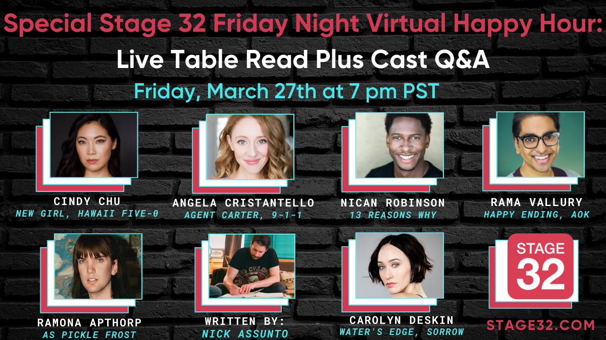 Special Stage 32 Friday Night Virtual Happy Hour Live Table Read Plus Cast QA