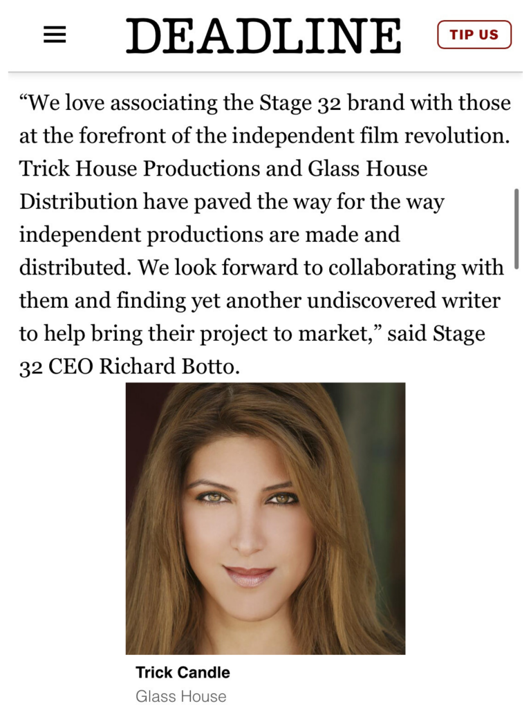 5000 Option 100000 Financing Eligibility  Stage 32s Latest Partnership  Exclusive Coverage in Deadline Hollywood